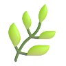 Alira logo, a green leaf